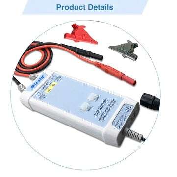 Micsig Oscilloscope 5600V 100MHz High Voltage Differential Probe DP20003 Kit 3.5ns Rise Time 200X /