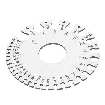 Machifit 0-36 0.007-0.3125 Stainless Steel Wire Gauge Round AWG SWG Thickness Measuring Wire Gage