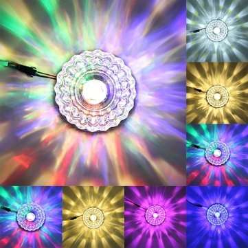 Modern 3W Crystal Ceiling Light Fixture SurfacE Mounted Pendant Chandelier Lamp ... (COLOR.: PURPLE)