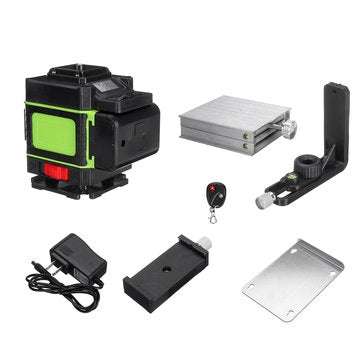 LED Display LD Green Light Laser Level 3D 360 12 Line Cross Self Leveling Measure Tool
