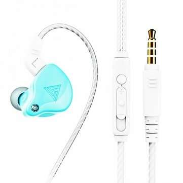 QKZ AK6-X 1.2m Wired Earphones In-ear HiFi Heavy Bass Line Control Headphone with ... (COLOR.: BLUE)