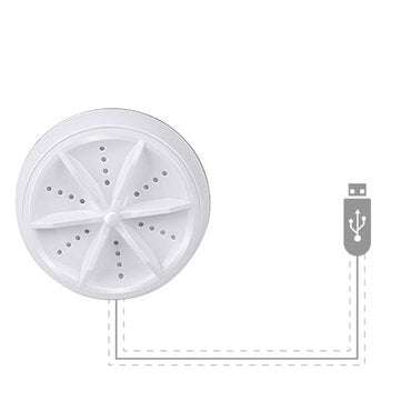 Portable Mini Turbine Clothes Washing Machine Compact Ultrasonic Washer USB Powered... (TYPE: TYPEB)