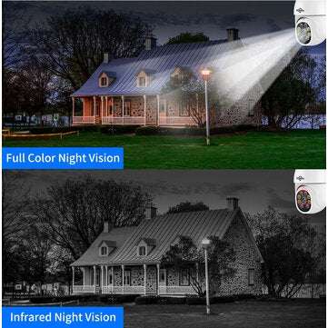 Hiseeu WHD303 3MP WIFI Outdoor Camera 1536p 5x Digital Zoom PTZ IP Audio Camera P2P OnVIF CCTV Monit
