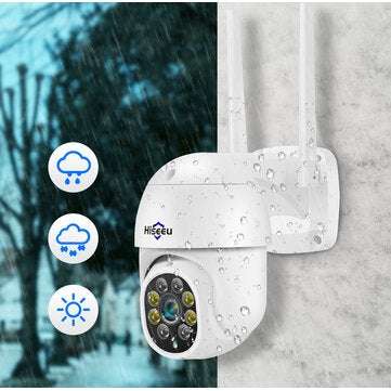 Hiseeu WHD303 3MP WIFI Outdoor Camera 1536p 5x Digital Zoom PTZ IP Audio Camera P2P OnVIF CCTV Monit