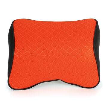 Leather Memory Foam Car Pillow (COLOR1: ORANGE)