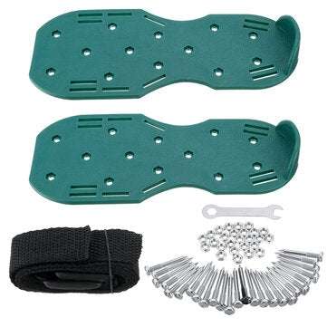Lawn Aerator Shoes with Spikes Lawn Garden Soil Grass Aeration Sandals Shoes