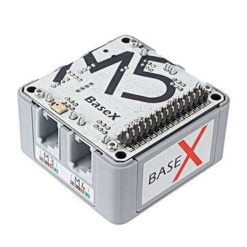 M5Stack BaseX Battery Base Compatible with EV3 Motor 4-way RJ11 Motor & 2-way Servi Interface 900m