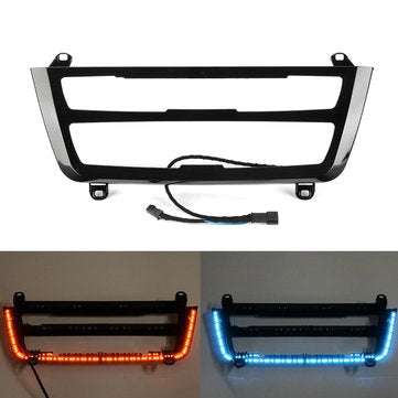 Illuminated LED Dual Color AC Radio Trim Retrofit For BMW 3 4 M3 M4 Series F30 F31 F32 F33 F34 F36 F