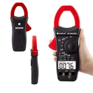 HoldPeak Digital Clamp Multimeter HP-570C-APP 1000A AC/DC Current Voltage Temperature Meter Link to