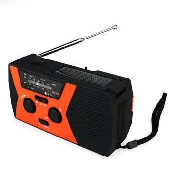 Retekess Hand Crank Solar Emergency Digital FM AM NOAA SOS Radio Flashlight Reading Lamp for Family