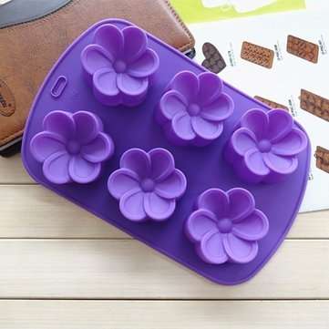 Homemade Flower Wedding Silicone Chocolate Cake Mold Cookie Gifts Soap Candy Mould Baking Mold Kitch