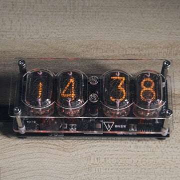 Geekcreit Retro Glow Tube Clock IN12 Geek Creative Gift Ornaments Tube Industrial Style 6 Backligh