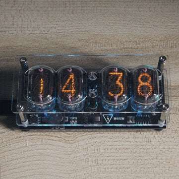 Geekcreit Retro Glow Tube Clock IN12 Geek Creative Gift Ornaments Tube Industrial Style 6 Backligh