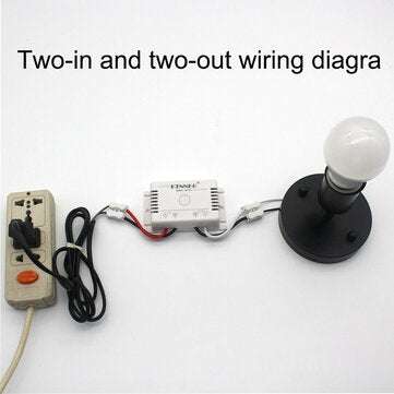 KTNNKG 6PCS 220V Single-channel LED Remote Control Switch without Wiring Switch Decoration Tool