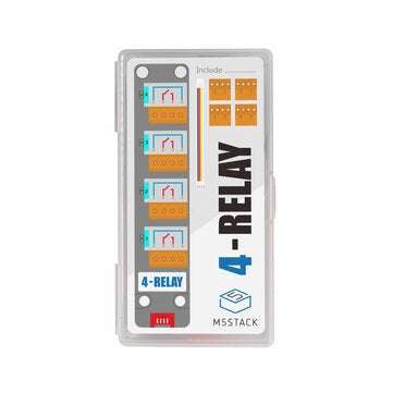 Programmable 4-Way Relay Module AC250V 10A with LED Status Indication IIC Communication Controlled I