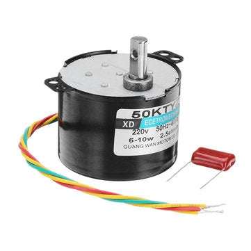 Machifit 50KTYZ 220V 2.5rpm Synchronous Motor 10W Permanent Magnet Motor