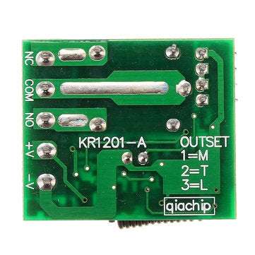 Geekcreit 433MHz DC12V 10A 1CH Single Channel Wireless Relay RF Remote Control Switch Receiver Boa