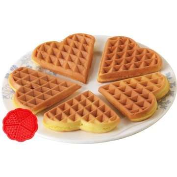 Heart Love Shape Silicone Waffle Mold Mould Cake Baking Mold