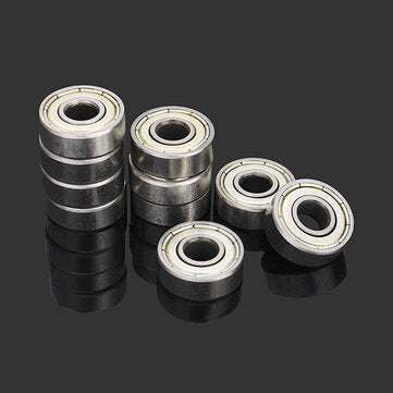 Machifit 10pcs 6x17x6mm 606zz Steel Sealed Shielded Deep Groove Ball Bearing