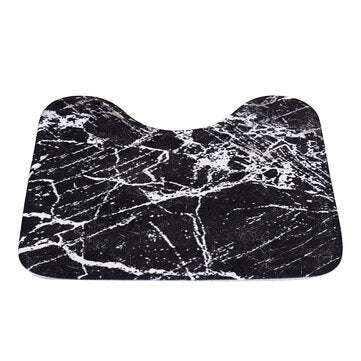 Marble Carpet Shower Curtain Four-piece Toilet Bathtub Anti-static Waterproof Anti-mildew Non-slip M