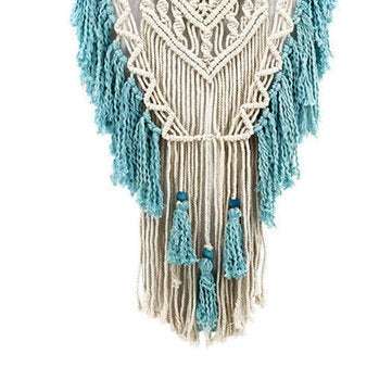 Hand Knotted Macrame Wall Art Handmade Bohemian Hanging Tapestry Room Decorations