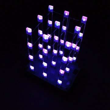 Geekcreit DIY C51 Touch Control 3x3x4 Color LED Light Cube Kit