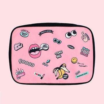 Large Capacity Travel Bag Waterproof Cosmetic Storage Bag Toiletries Org... (SIZE: S | COLOR.: PINK)