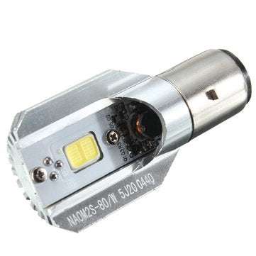 Motorcycle LED Headlight DC 12-24V 12W H/L COB BA20D Bulb