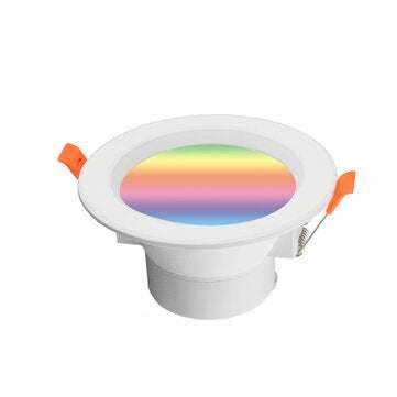 MoesHouse WiFi Smart LED Downlight 7W RGB+CW+WW Dimming Round Spot Light Work with Alexa Google Home