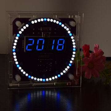 Geekcreit Fourth Generation DIY EC1838B DS1302 Light Con... (DESIGN: BLUEDIGITALTUBEBLUE&WHITELED)