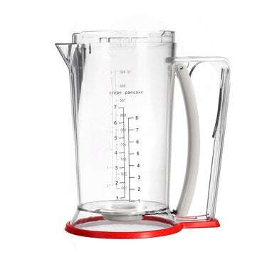 JIQI Cake Batter Cream Dispenser Dough Cupcake Muffin Pancake Separator Measuring Cup