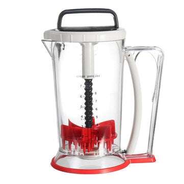JIQI Cake Batter Cream Dispenser Dough Cupcake Muffin Pancake Separator Measuring Cup