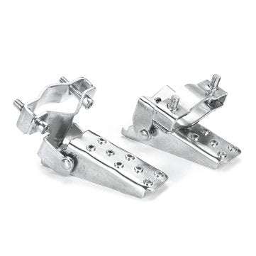 Pair Steel Motorcycle Bike Frame Foot Pegs Pedals Folding Custom 25mm-30mm Black