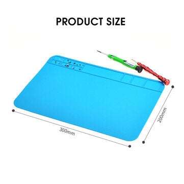 Heat Insulation Silicone Pad Desk Mat Soldering Iron Repair Maintenance Tool Pad