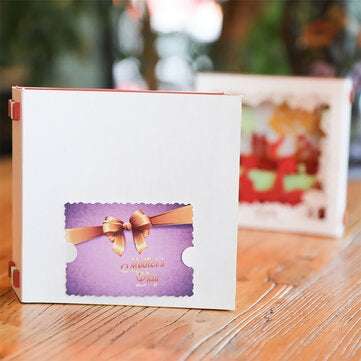 G2060W Creative 3D Mother`s Day Greeting Cards Paper Carving Handmade Cards Box Anniversary Birthday