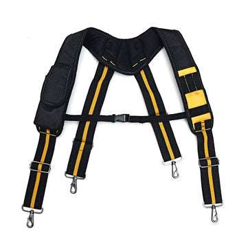 Heavy Duty Tool Belt Suspender for Reducing Waist Pressure Tool Pouch with 4pcs Support Loops