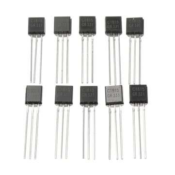 Geekcreit 600Pcs TO-92 NPN PNP Bipolar Transistor 15 Value Assortment Kit