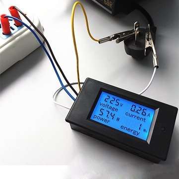 PZEM-021 4 in 1 LCD Voltage Current Active Power Energy Meter Blue Backlight Panel