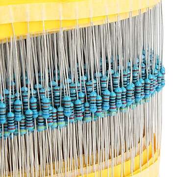Geekcreit 600pcs 30 Kinds Value 1% 1/4W Metal Film Resistor Assorted Kit 20pcs Each Value