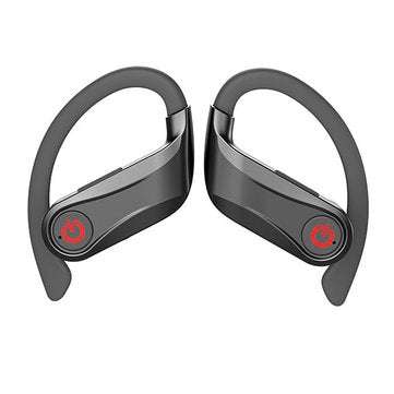 Q62 TWS bluetooth 5.0 Wireless Stereo Hanging Earphone Three Power Display Volume Control Sports Hea