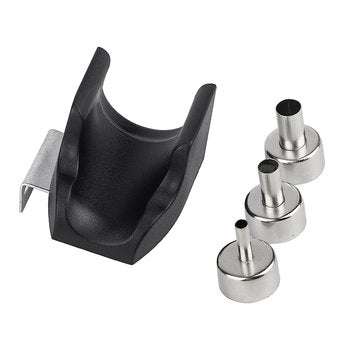 Hot Air Handle Bracket with 3Pcs Nozzle Soldering Station Welding Rework Station Upgraded from 8586