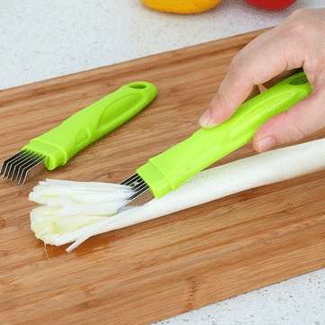 Honana VT-OS Stainless Steel Green Onion Slicer Shredder Cutter Vegetable Scallion Shred Cut Tool