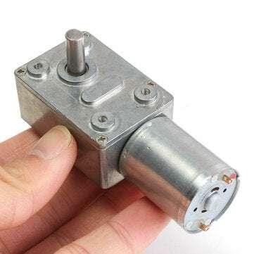 GW370 High Torque 12V DC 25RPM Metal Gear Worm Gear DC Motor