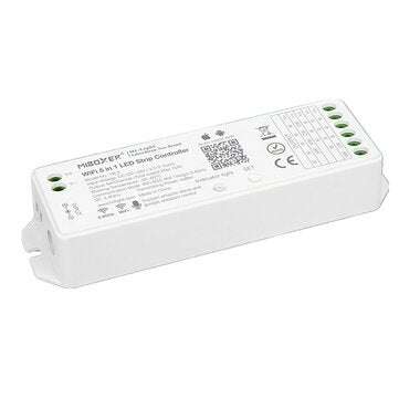 Miboxer WL5 2.4G 15A 5 IN 1 WiFi LED Controller work with Amazon Alexa Google Assistant for RGBW RGB