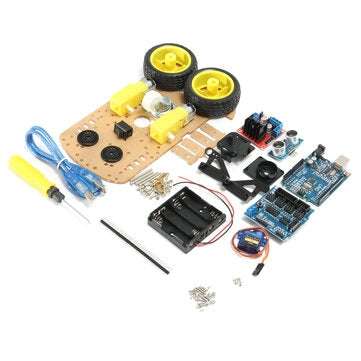 Geekcreit DIY L298N 2WD Ultrasonic Smart Tracking Moteur Robot Car Kit for Arduino - products that