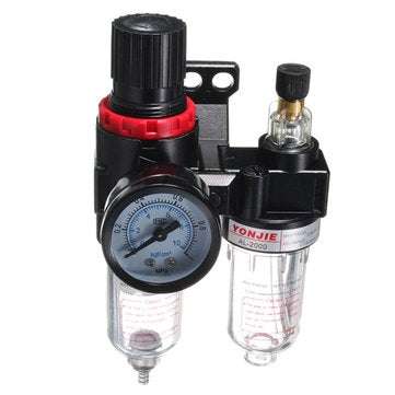 G1/4" In line Air Compressor Filter Regulator Gauge Trap Oil Water Regulator