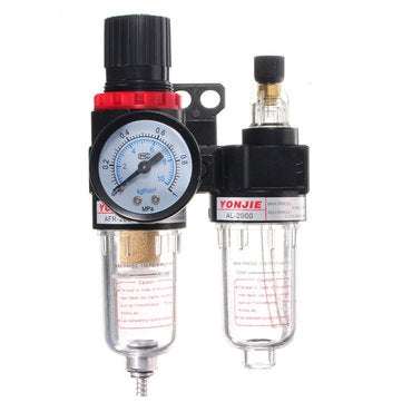 G1/4" In line Air Compressor Filter Regulator Gauge Trap Oil Water Regulator
