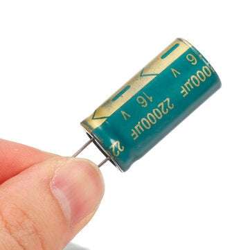 Geekcreit 5PCS 16V 22000uf High Frequency Low Resistance Switching Power Supply Aluminum Electrolyti