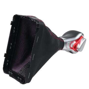 Gear Shift Knob Gaiter Boot Cover PU Leather For Audi A3 A4 A5 A6 Q7 8KD71313B Left-Hand Drive