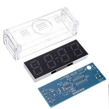 Geekcreit Colorful Digital Clock Electronic Production Kit DIY Parts Component Kit Electronic Watc
